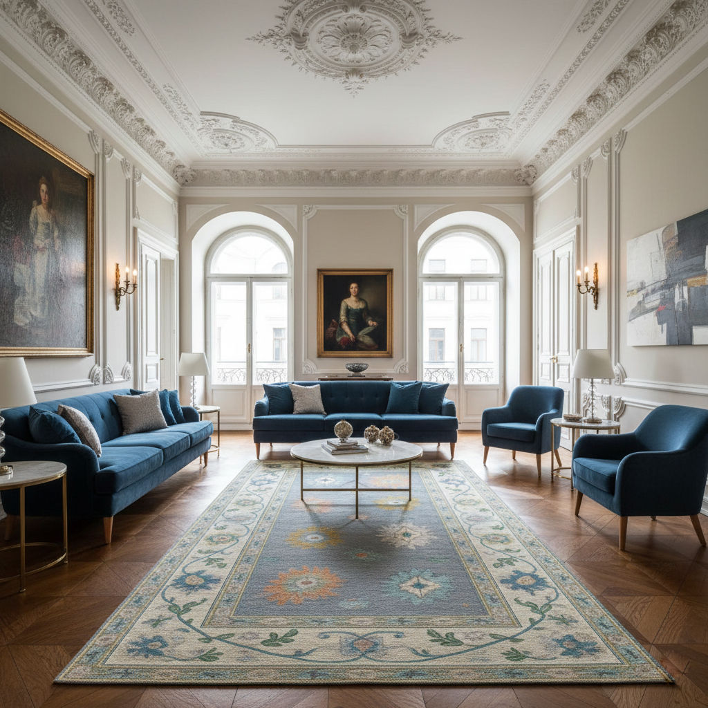 MAROLENA - Hand Knotted Oushak Carpet
